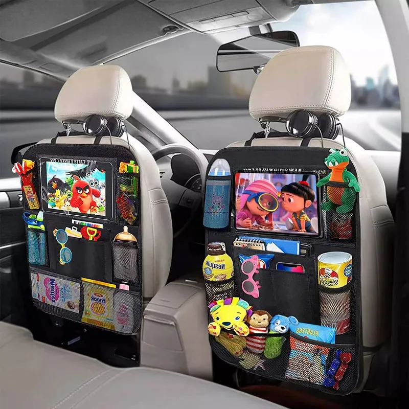 organisateur pour voiture afin de ranger les jouets et doudou des enfants